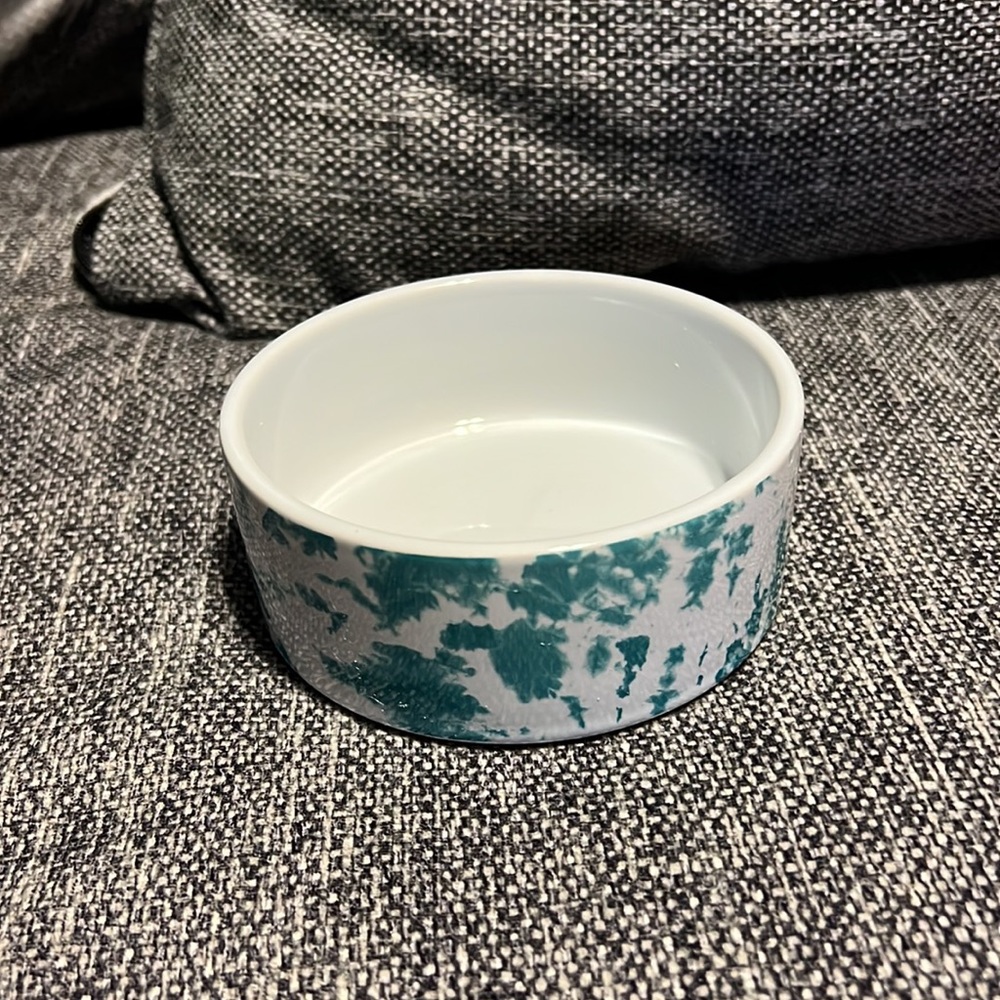 NWT Paw & Tail Tye Dye Small Dog Bowl